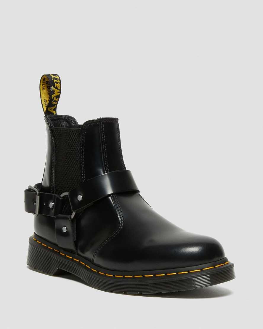 Dr. Martens Wincox Smooth Deri Buckle Erkek Chelsea Bot - Bot Siyah |HJDMN6872|